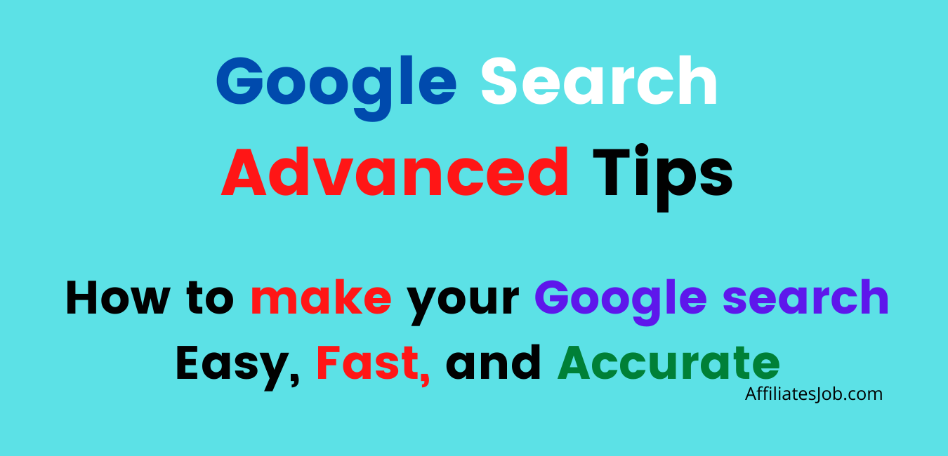 Google Advanced Search Tips