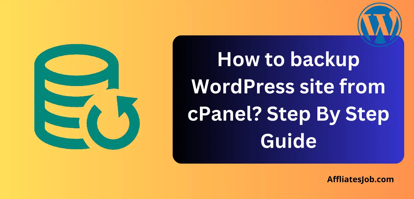 How to backup WordPress site from cPanel